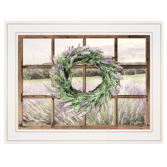 Country Gazing 3 White Framed Print Wall Art - Homeroots