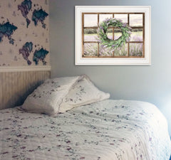Country Gazing 3 White Framed Print Wall Art - Homeroots