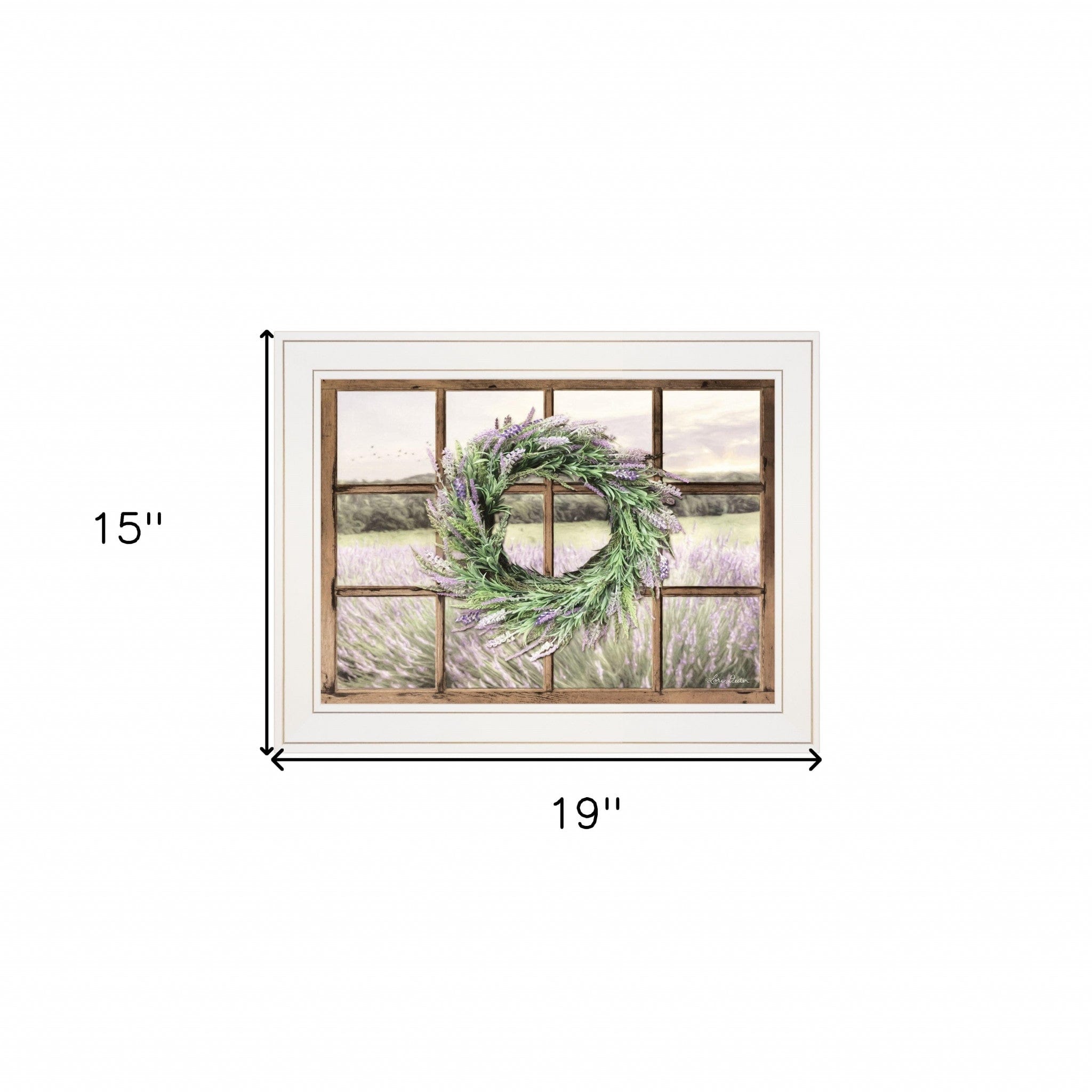 Country Gazing 3 White Framed Print Wall Art - Homeroots