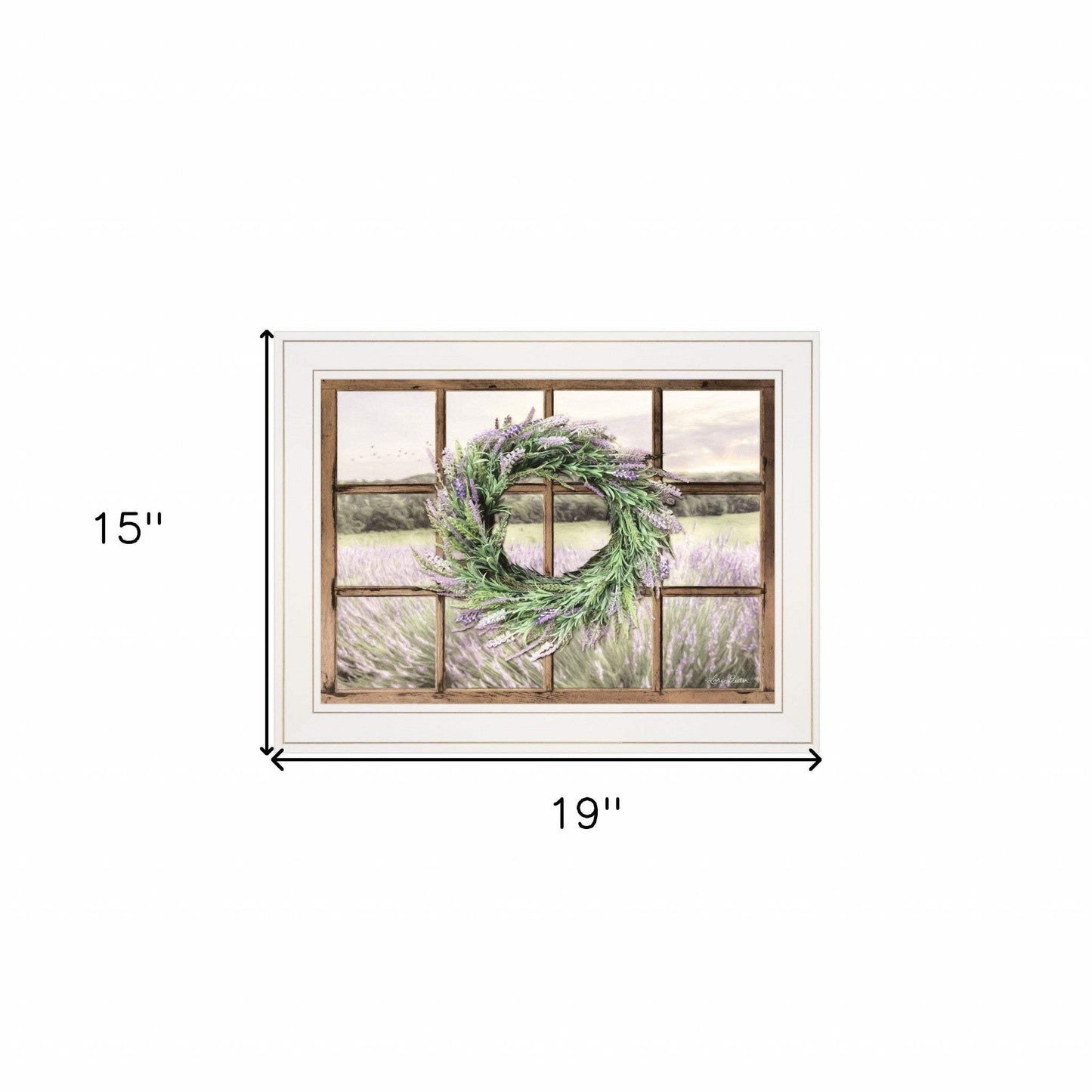 Country Gazing 3 White Framed Print Wall Art - Homeroots - Flyclothing LLC