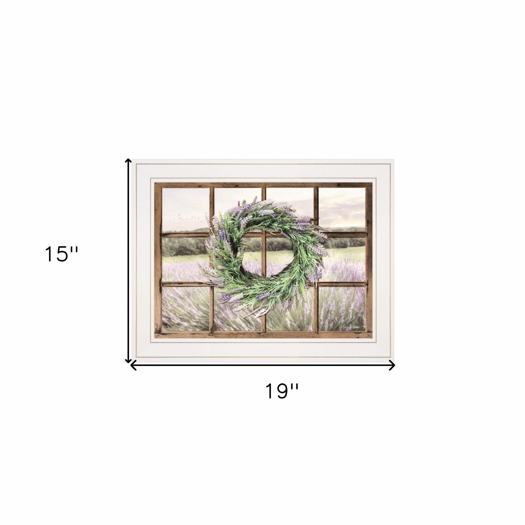 Country Gazing 3 White Framed Print Wall Art - Homeroots - Flyclothing LLC