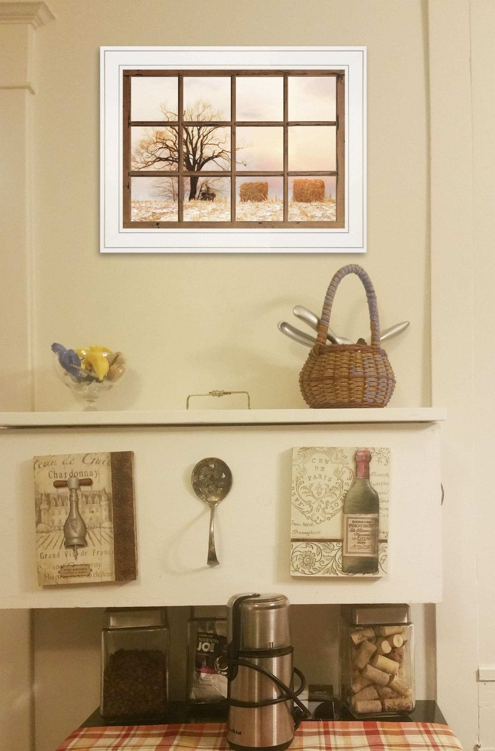 View of Fields White Framed Print Wall Art - Homeroots - Flyclothing LLC