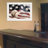 Baseball Playing the Game 1 White Framed Print Wall Art - Homeroots - Flyclothing LLC