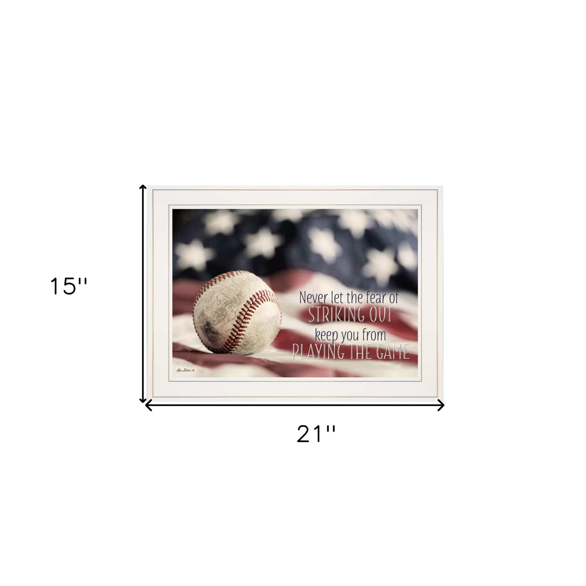 Baseball Playing the Game 1 White Framed Print Wall Art - Homeroots - Flyclothing LLC