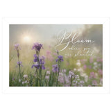 Bloom Where You are Planted White Framed Print Wall Art - Homeroots