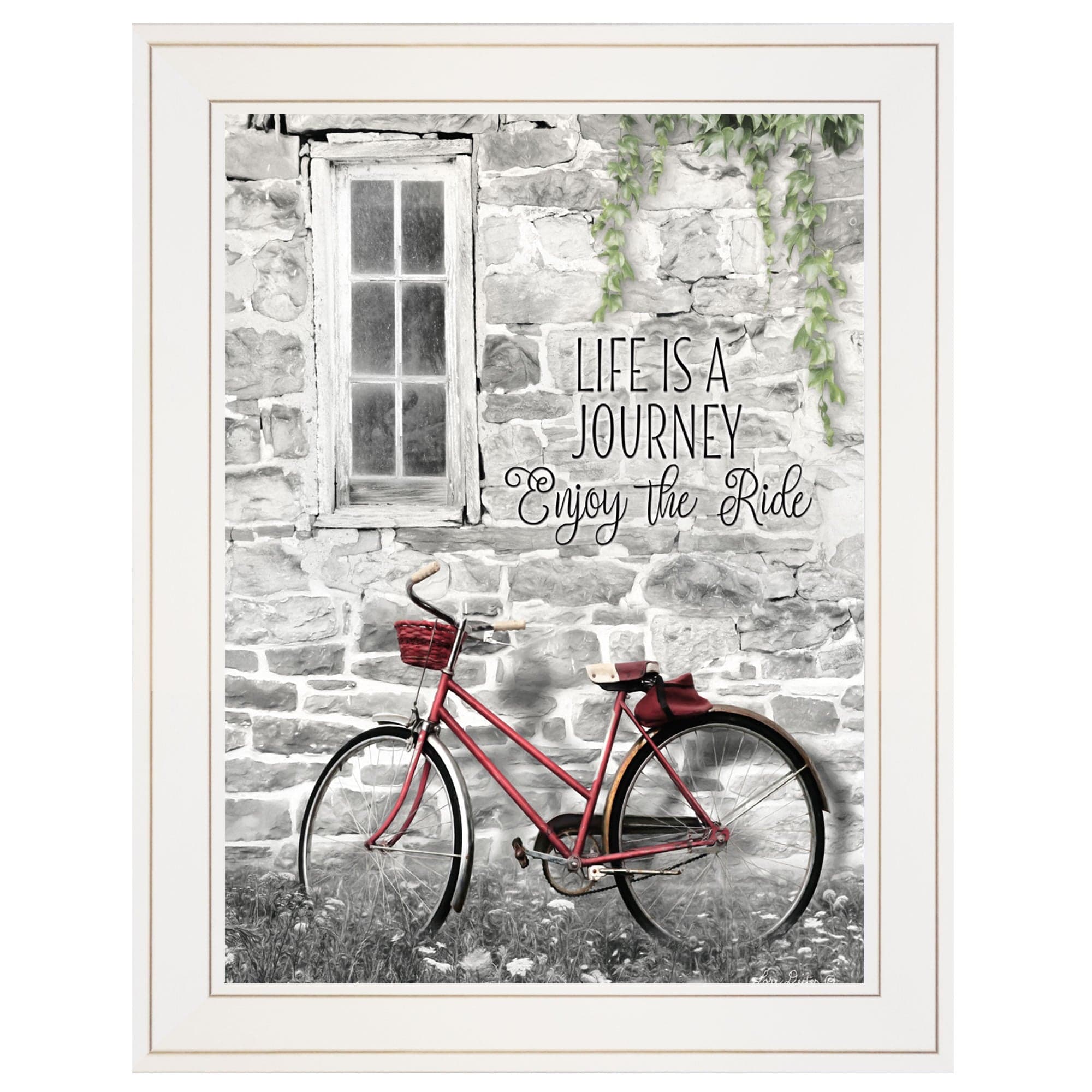 Life is a Journey 2 White Framed Print Wall Art - Homeroots