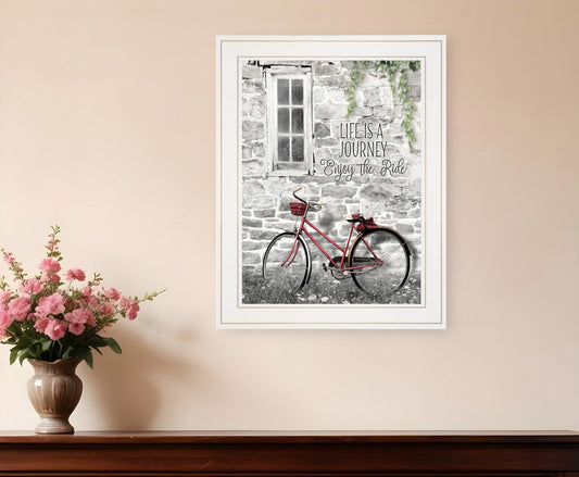 Life is a Journey 2 White Framed Print Wall Art - Homeroots