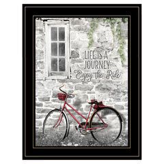 Life is a Journey 3 Black Framed Print Wall Art - Homeroots