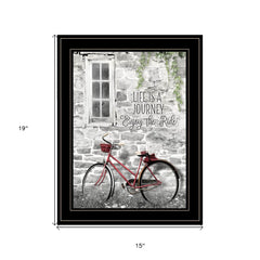 Life is a Journey 3 Black Framed Print Wall Art - Homeroots