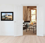 Vintage Farm Trucks 2 Black Framed Print Wall Art - Homeroots - Flyclothing LLC