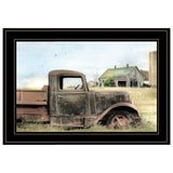 Vintage Farm Trucks I 2 Black Framed Print Wall Art - Homeroots