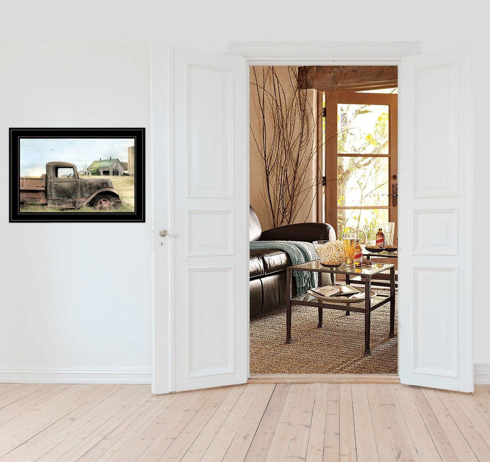 Vintage Farm Trucks I 2 Black Framed Print Wall Art - Homeroots - Flyclothing LLC
