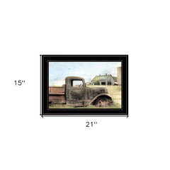 Vintage Farm Trucks I 2 Black Framed Print Wall Art