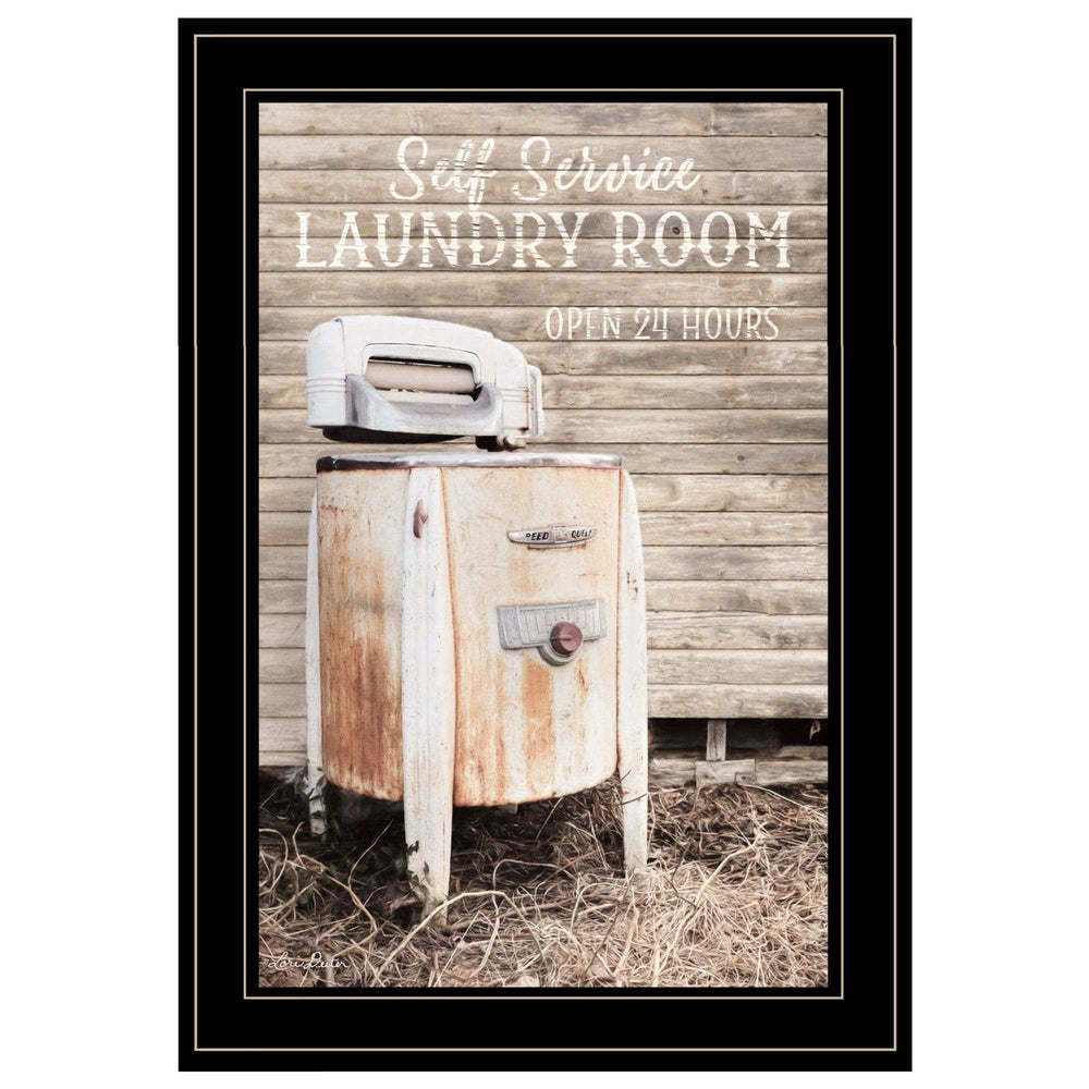 Laundry Room 2 Black Framed Print Bathroom Wall Art - Homeroots - Flyclothing LLC