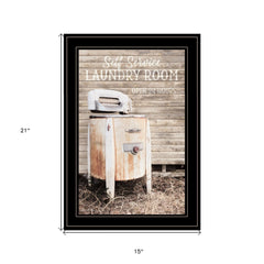 Laundry Room 2 Black Framed Print Bathroom Wall Art - Homeroots