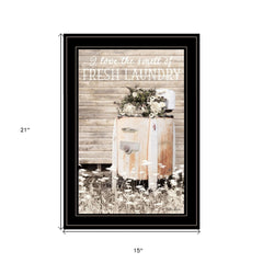 Fresh Laundry 2 Black Framed Print Bathroom Wall Art - Homeroots