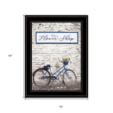 Flower Shop Bicycle 2 Black Framed Print Wall Art - Homeroots - Flyclothing LLC