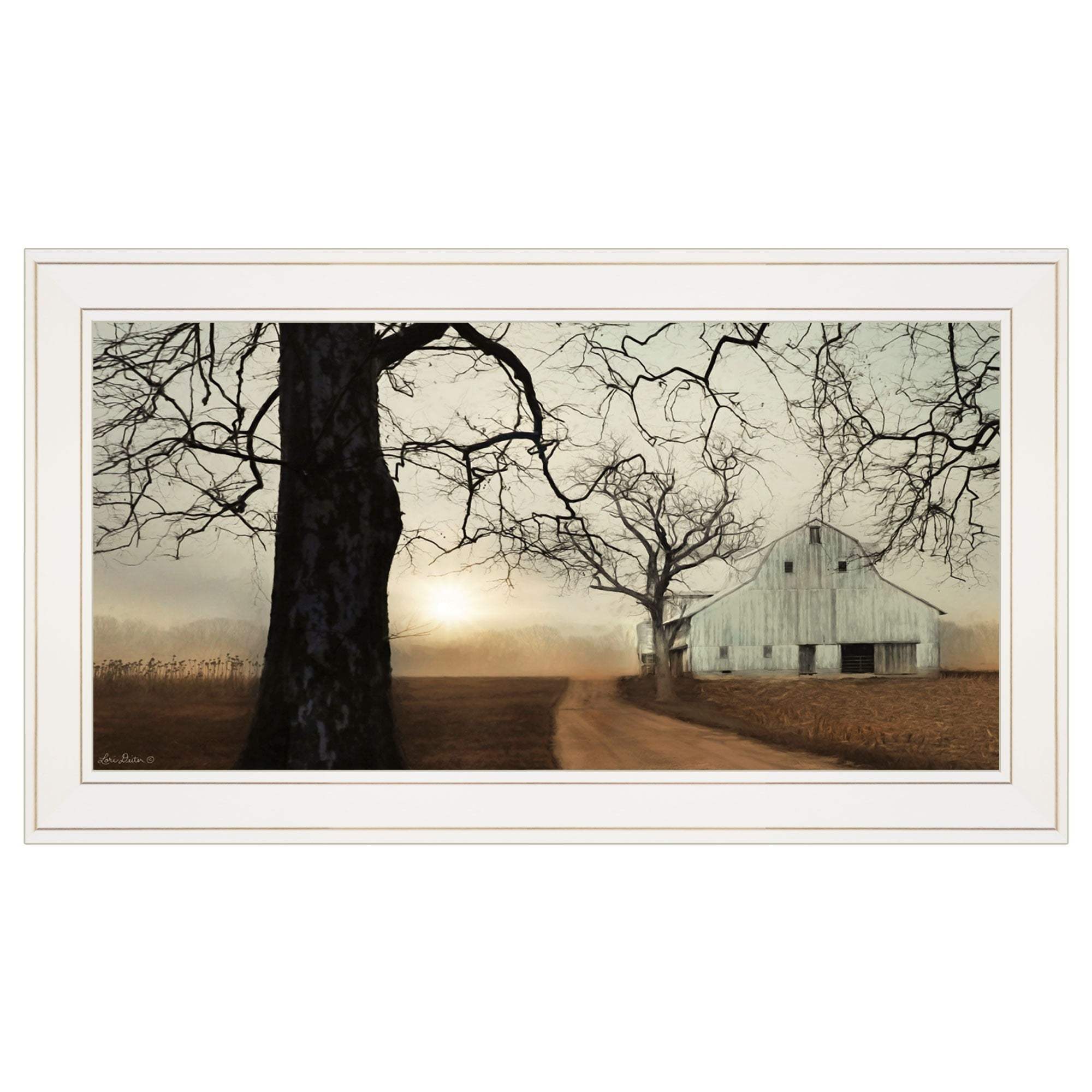 Millersburg Sunrise 2 White Framed Print Wall Art - Homeroots - Flyclothing LLC