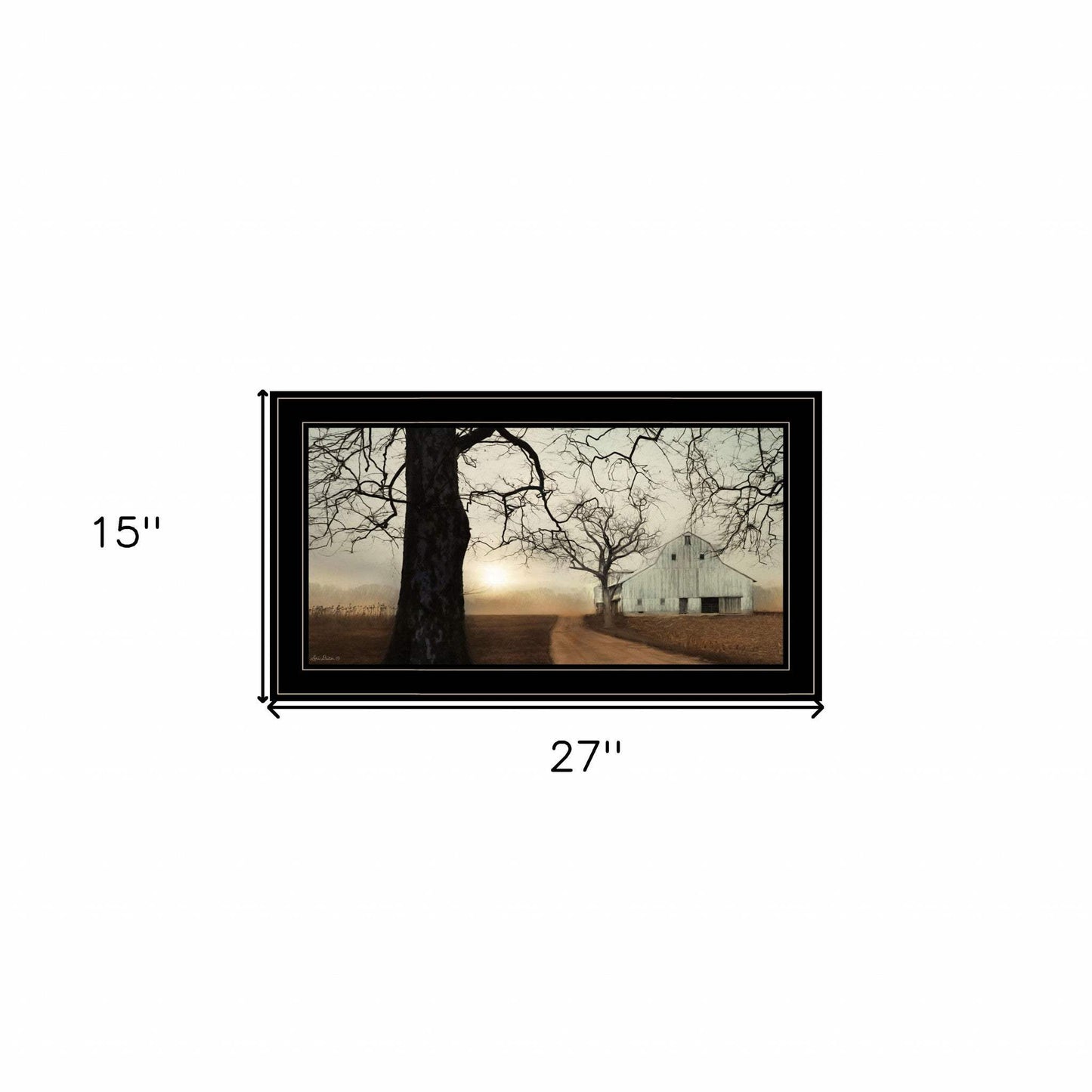 Millersburg Sunrise 1 Black Framed Print Wall Art - Homeroots - Flyclothing LLC