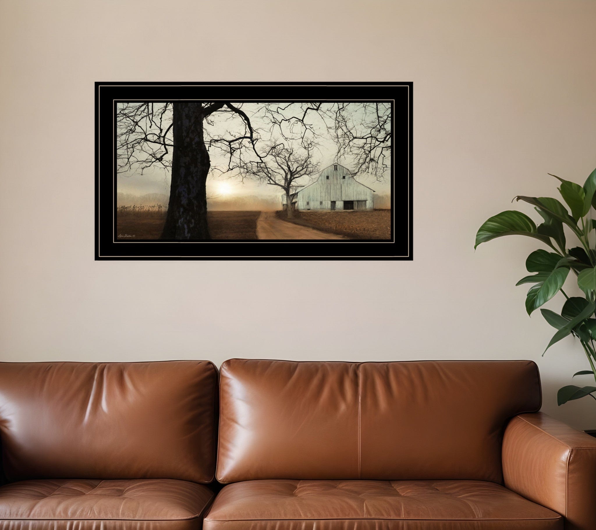 Millersburg Sunrise 1 Black Framed Print Wall Art - Homeroots