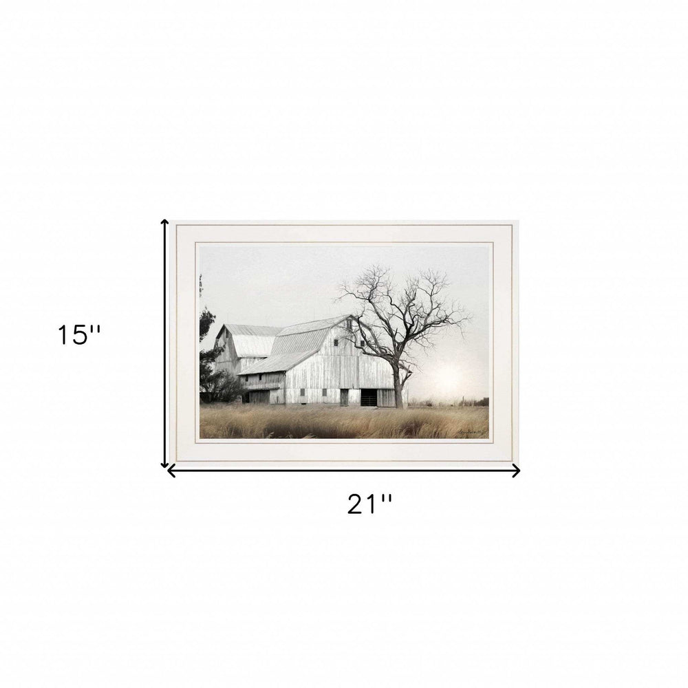 Ohio Fields I 1 White Framed Print Wall Art - Homeroots - Flyclothing LLC