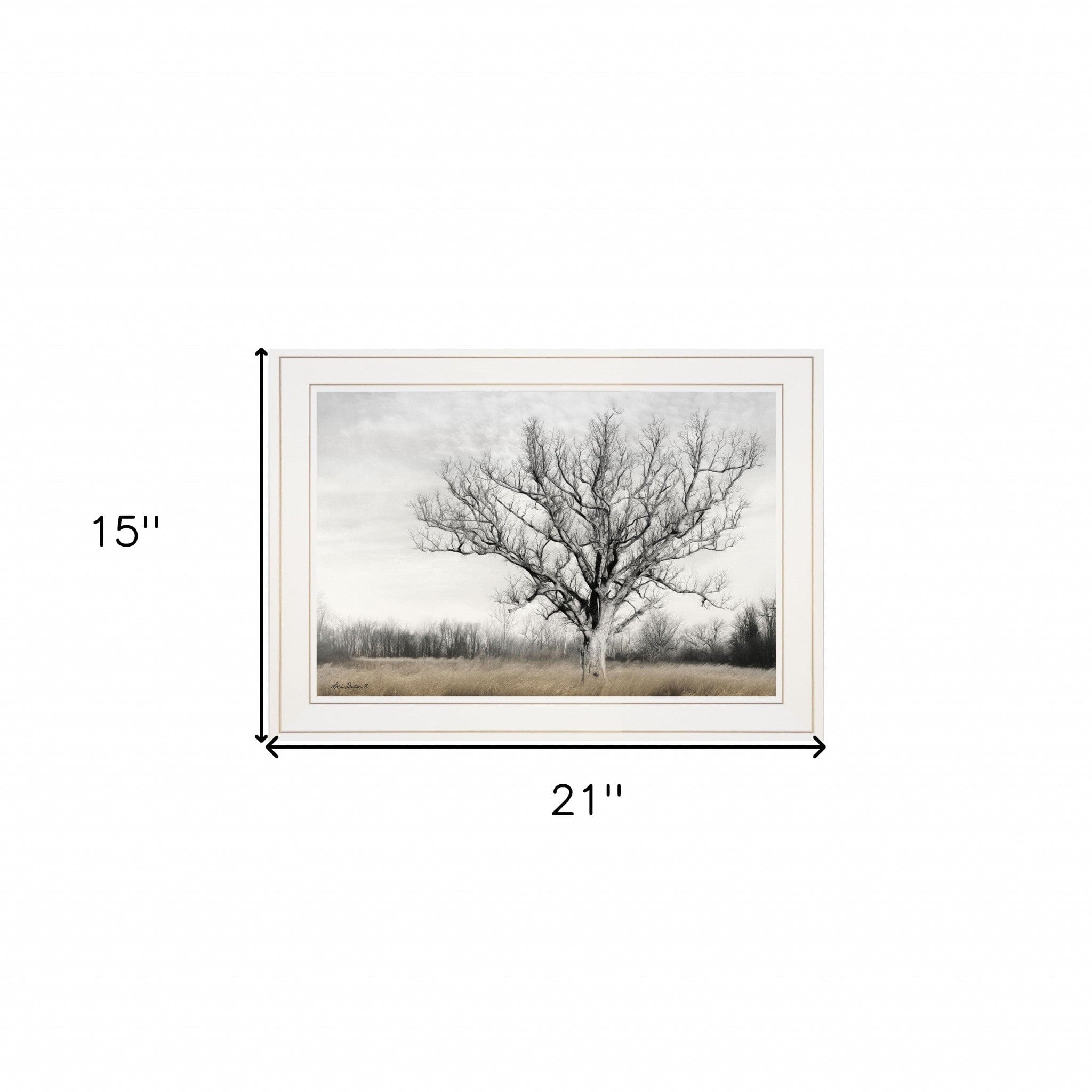 Earth and Sky 1 White Framed Print Wall Art - Homeroots