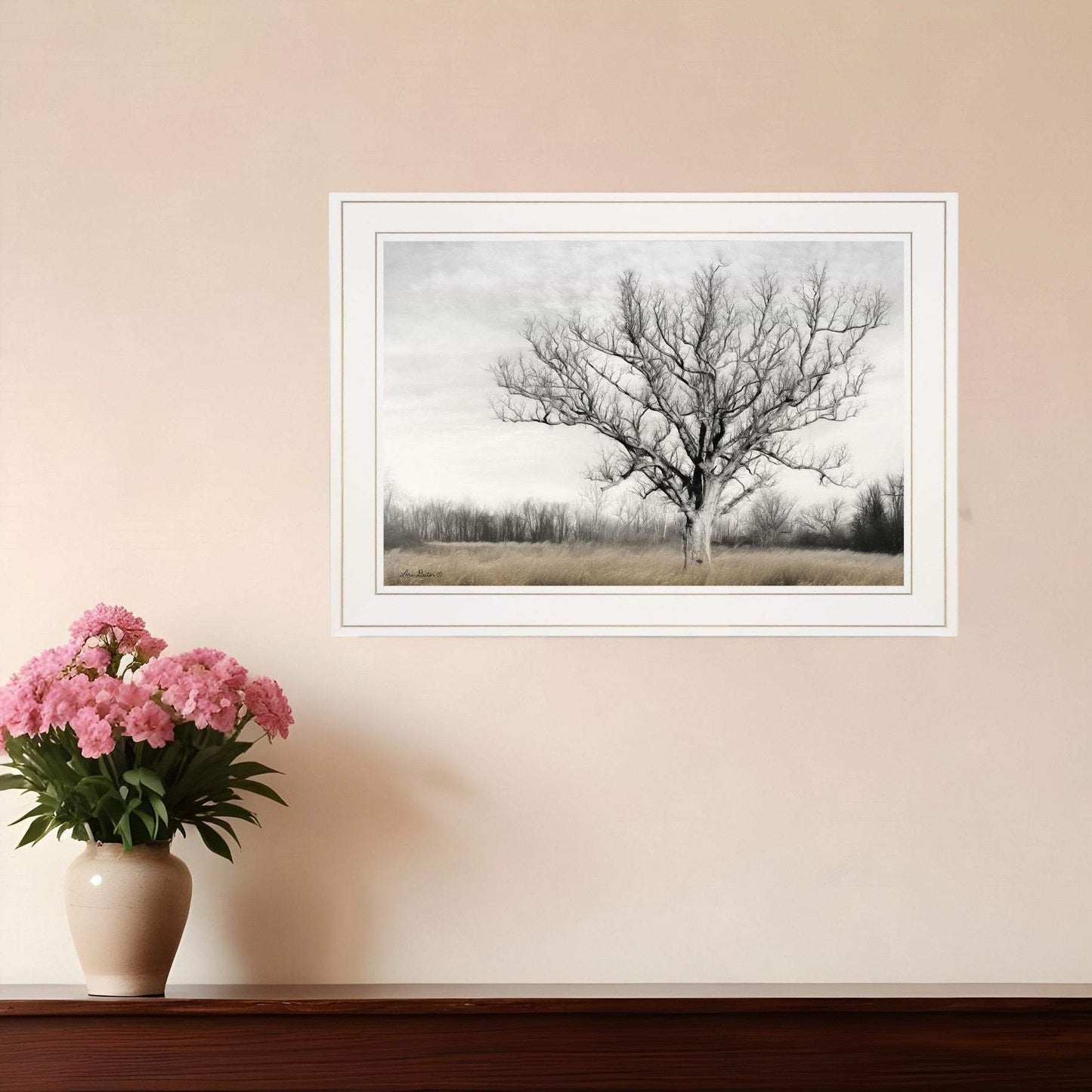 Earth and Sky 1 White Framed Print Wall Art - Homeroots - Flyclothing LLC