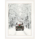 Antique Christmas 1 White Framed Print Wall Art - Homeroots