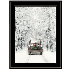 Antique Christmas 2 Black Framed Print Wall Art - Homeroots