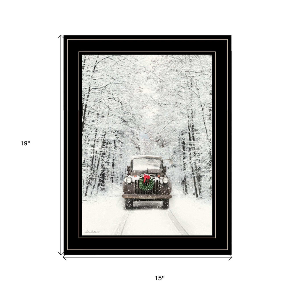 Antique Christmas 2 Black Framed Print Wall Art - Homeroots - Flyclothing LLC