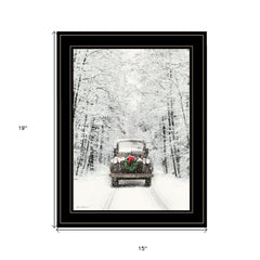 Antique Christmas 2 Black Framed Print Wall Art - Homeroots