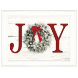 Christmas Joy 4 White Framed Print Wall Art - Homeroots
