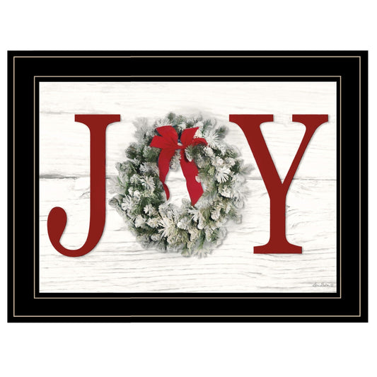 Christmas Joy 5 Black Framed Print Wall Art - Homeroots