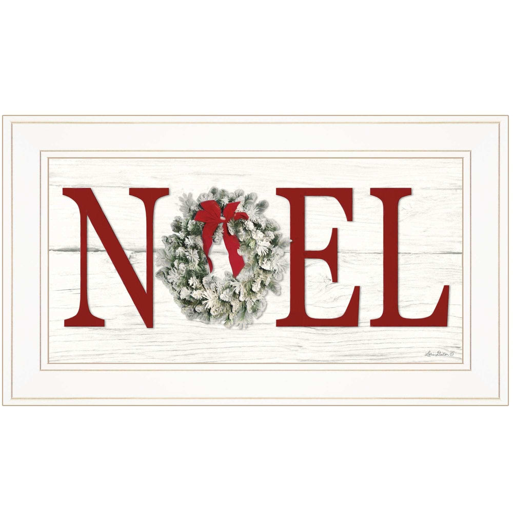 Christmas Noel 1 White Framed Print Wall Art - Homeroots - Flyclothing LLC