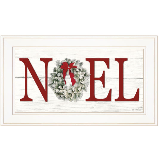 Christmas Noel 1 White Framed Print Wall Art - Homeroots