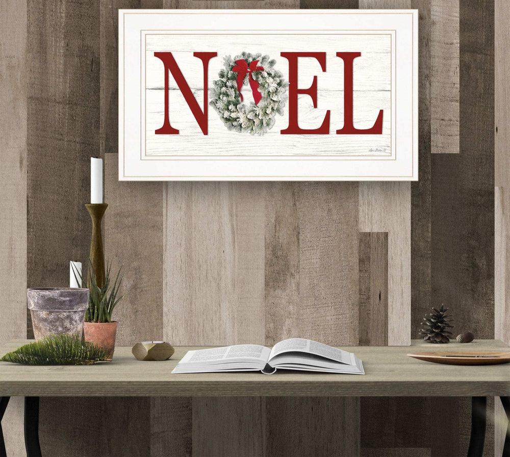 Christmas Noel 1 White Framed Print Wall Art - Homeroots - Flyclothing LLC