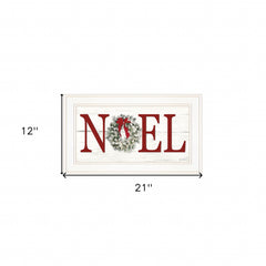 Christmas Noel 1 White Framed Print Wall Art - Homeroots