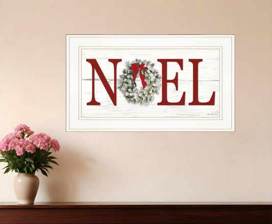 Christmas Noel 1 White Framed Print Wall Art - Homeroots
