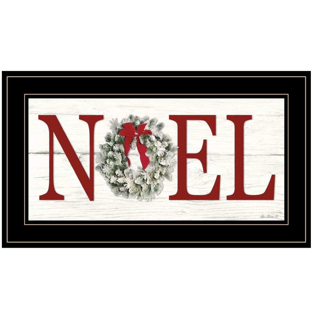 Christmas Noel 2 Black Framed Print Wall Art - Homeroots - Flyclothing LLC