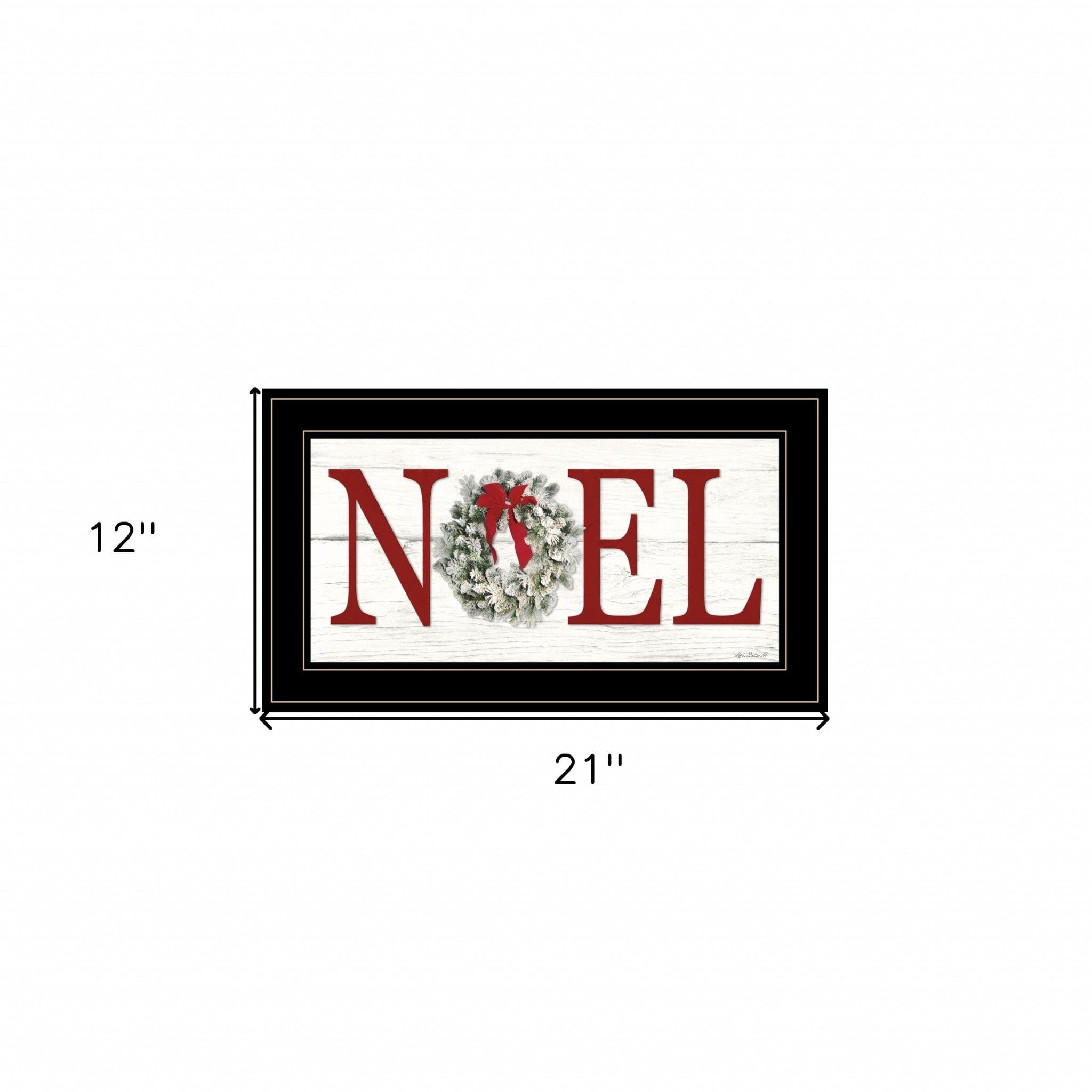 Christmas Noel 2 Black Framed Print Wall Art - Homeroots