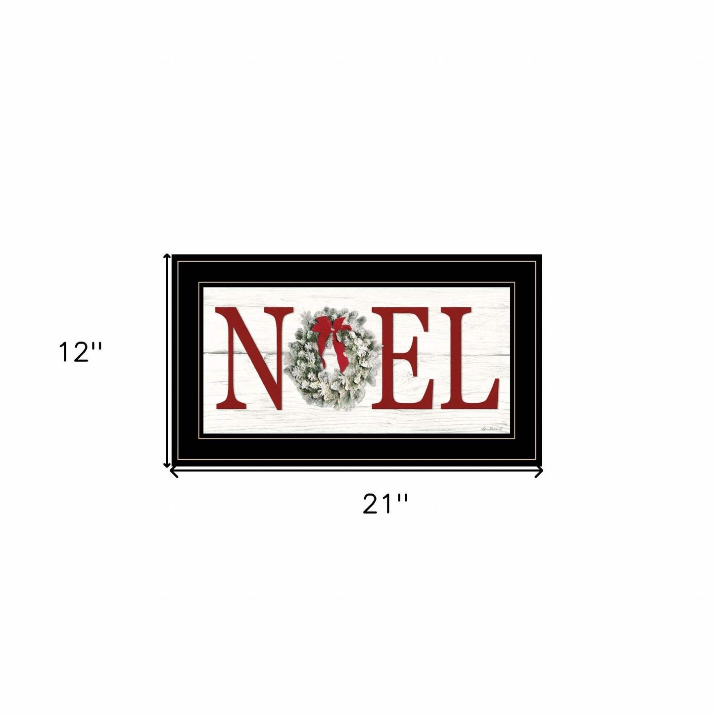 Christmas Noel 2 Black Framed Print Wall Art - Homeroots - Flyclothing LLC
