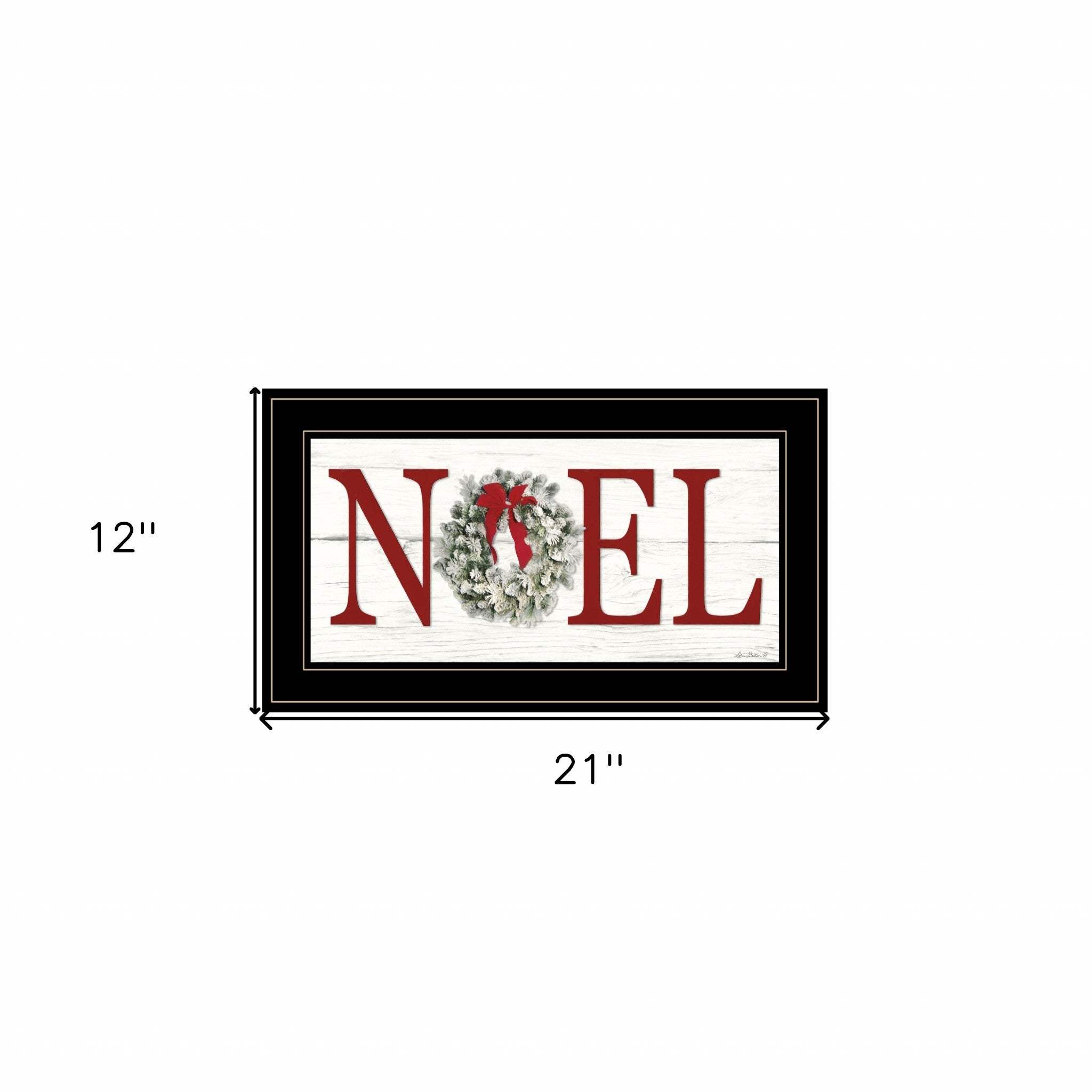 Christmas Noel 2 Black Framed Print Wall Art - Homeroots - Flyclothing LLC