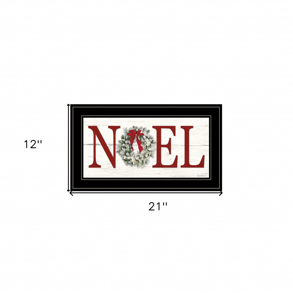 Christmas Noel 2 Black Framed Print Wall Art - Homeroots - Flyclothing LLC