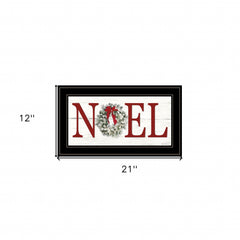 Christmas Noel 2 Black Framed Print Wall Art - Homeroots