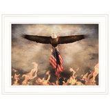 Blaze of Glory 1 White Framed Print Wall Art - Homeroots