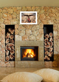 Blaze of Glory 1 White Framed Print Wall Art - Homeroots