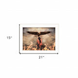 Blaze of Glory 1 White Framed Print Wall Art - Homeroots - Flyclothing LLC