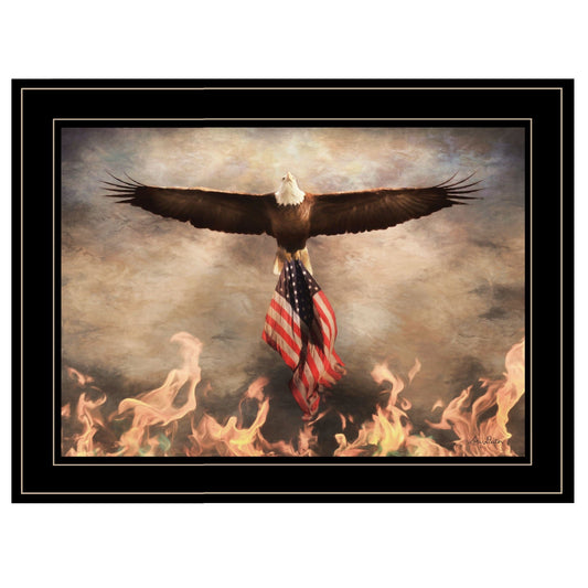 Blaze of Glory 2 Black Framed Print Wall Art - Homeroots