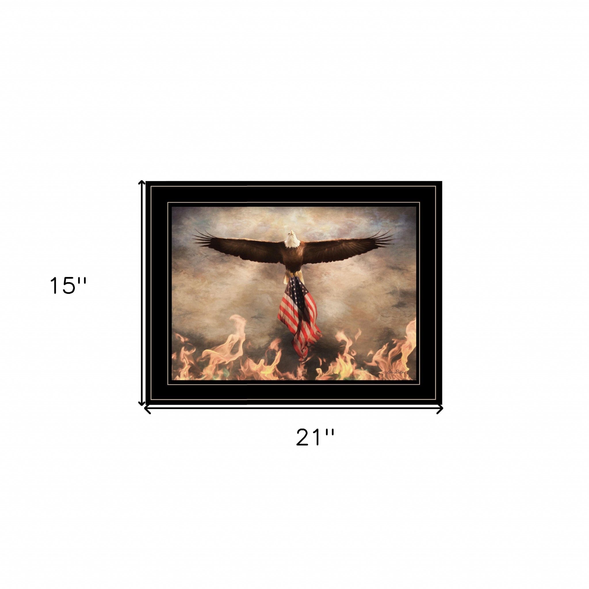 Blaze of Glory 2 Black Framed Print Wall Art - Homeroots