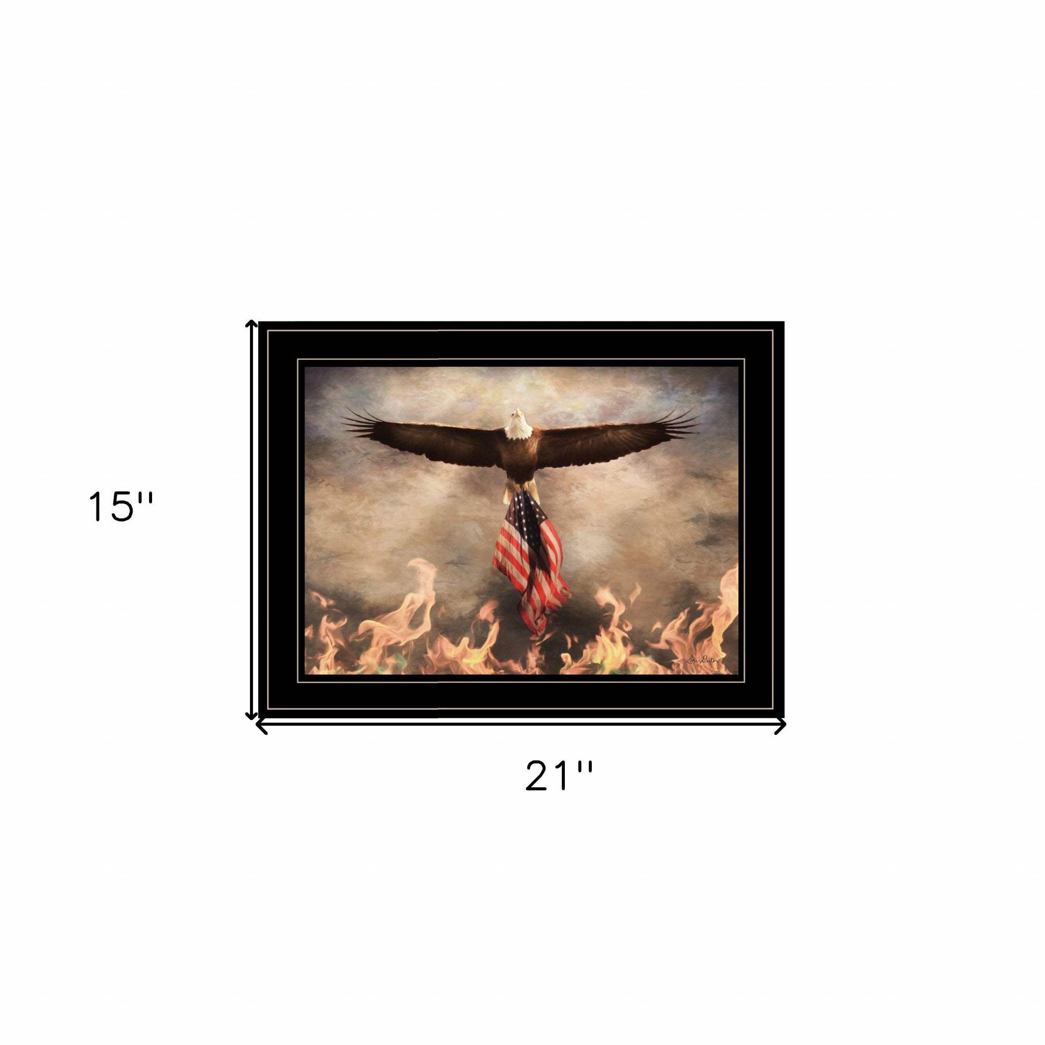 Blaze of Glory 2 Black Framed Print Wall Art - Homeroots - Flyclothing LLC